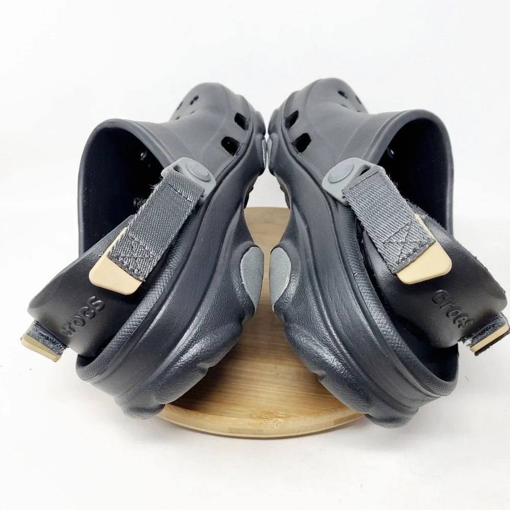 Crocs Sandals Mens 10 All Terrain Clog Black Slip On Water Shoes